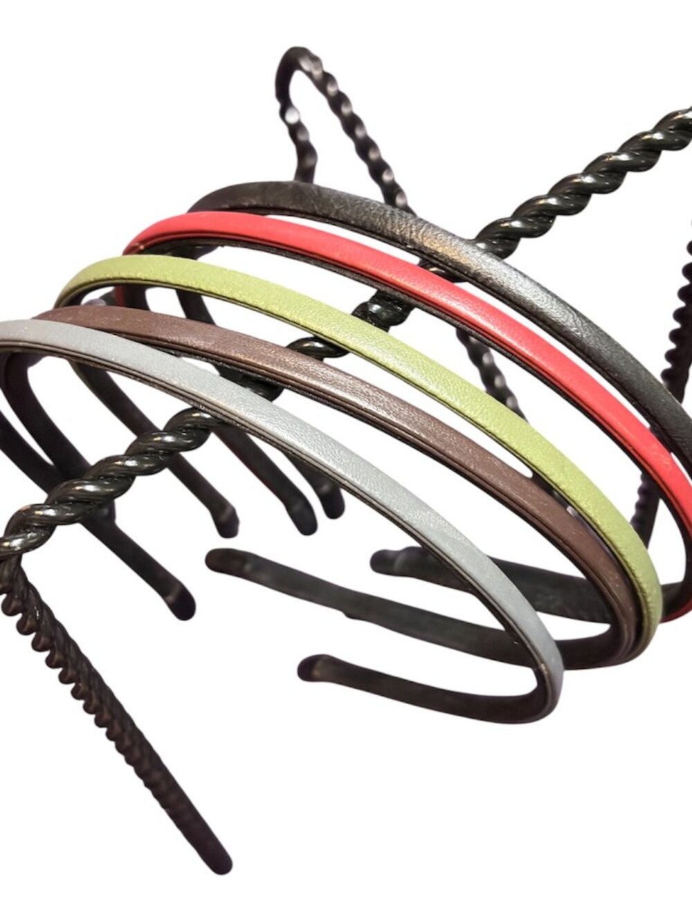HEADBANDS - 5 SKINNY FAUX LEATHER